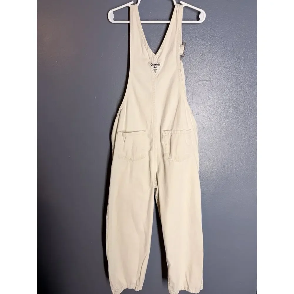 OshsKosh B’gosh Bib Overalls Size 8A Utility Farm Country Girl Work Pant NICE!!!